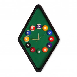 Часы Бильярд RM2631 темные 66х42см