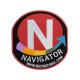 Нашивка Navigator Pro 58х50мм самоклеящаяся красная, фотография 2