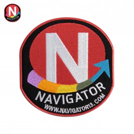Нашивка Navigator Pro 58х50мм самоклеящаяся красная